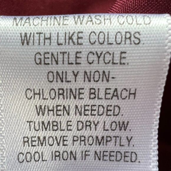 Candies Y2K Shift Burgundy Laser Cut Lined Mini Dress Slit Long Sleeves Size S - Picture 8 of 11